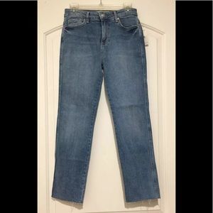 Free people straight leg ankle jeans blue 25